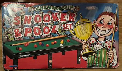 Snooker & Pool Set Chad Valley Vintage: Shows Age But Fun Game! • £10