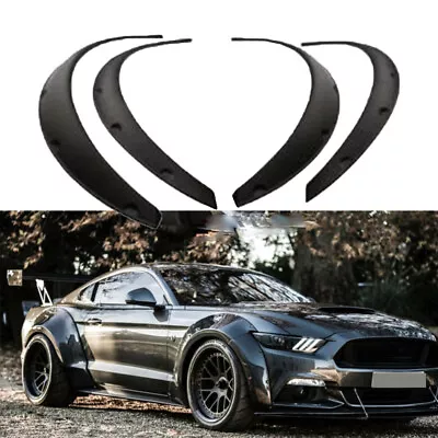 4* 3.5  Car Fender Flares Wheel Arch Flexible Wide Body Kits For Ford Mustang • $69.06