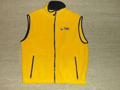 $16 • Buy Vintage VAIL Men’s Timberline CO. SKI Resort Fleece Vest Size XL Yellow Jacket