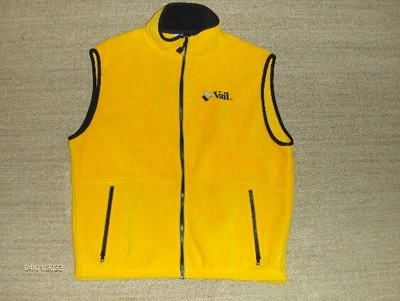 $16 • Buy Vintage VAIL Men’s Timberline CO. SKI Resort Fleece Vest Size XL Yellow Jacket