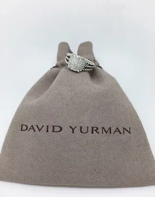 David Yurman Petite Wheaton Pave Diamond Ring Size 7 • $499