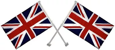 £4.99 • Buy 2 X Union Jack Car Flags Strong Materal United Kingdom Great Britain Celebration