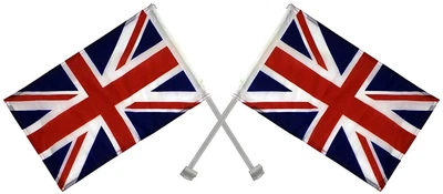 £4.99 • Buy 2 X Union Jack Car Flags Strong Materal United Kingdom Great Britain Celebration