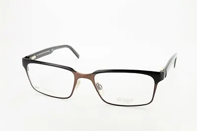 SKAGA 3741-U SVEN 203 Matte Black Brown 55-19-140 Frame TITANIUM Flex ITALY S816 • $26.99