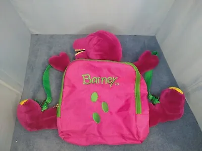 Vintage Barney & Friends Dinosaur Plush Bookbag Bag • $39.99