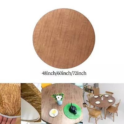 $14.88 • Buy PVC Fitted Vinyl Tablecloth,Waterproof Wipeable Round Elastic Table Cover For
