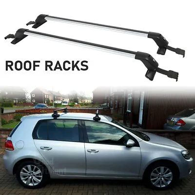 For Volkswagen Golf Jetta Roof Rack Top Cross Bars Luggage Cargo Carrier + Lock • $139.18