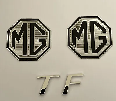 MG Badge Front Grille & Rear Boot Overlay Badges & TF Letter Badges Le500 Colour • £14.50