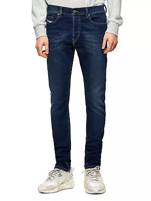 Diesel - Mens Low Rise Slim Fit Stretch Jeans Dark Blue - D-Luster 009ML • $113.90