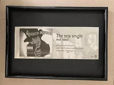 MARILYN MANSON-Sweet Dreams- Framed Original Advert • $21.46