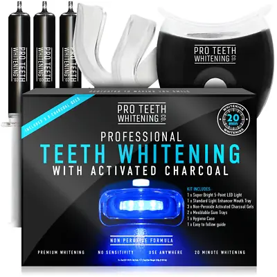 Pro Teeth Whitening Co Profesional Teeth Whitening With Activated Charcoal • £15