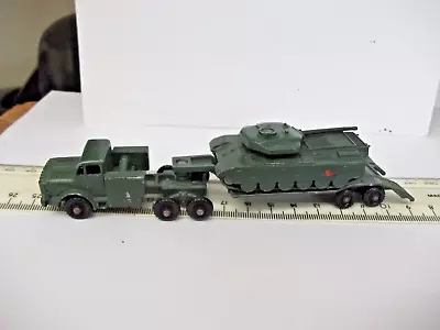 Matchbox Moko - Army Tank Transporter Set  - Bpw - Tank Tracks Good - Good Cond. • £17.99