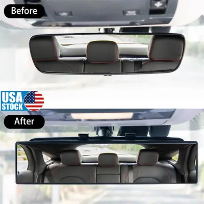 Universal 12.2  Car Truck Inside Rear View Mirror Wide Angle Clip On Accessories • $11.59