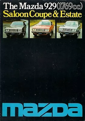 Mazda 929 1976-79 UK Market Sales Brochure Saloon Coupe Estate • $12.45