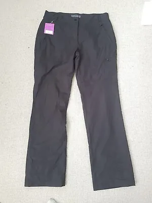 £9.99 • Buy Technicals Warm Lined Black Walking Trekking Trousers  Size UK 12L New