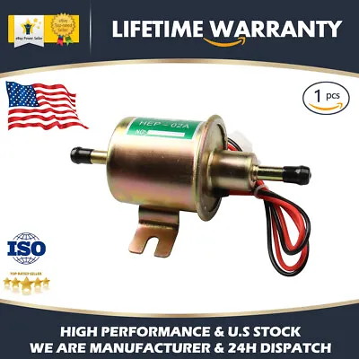 $14.69 • Buy Universal Electric Inline Fuel Pump 12V For Lawn Mowers Small Engine Gas Diesel