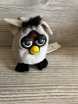 Furby Racoon Key Chain McDonald's Happy Meal Soft Toy Grey Black 2000 • $10