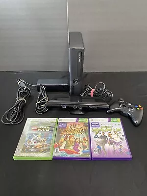 Microsoft Xbox 360 S Slim 4GB Console Bundle Kinect Controller Sports Adventures • $139.95