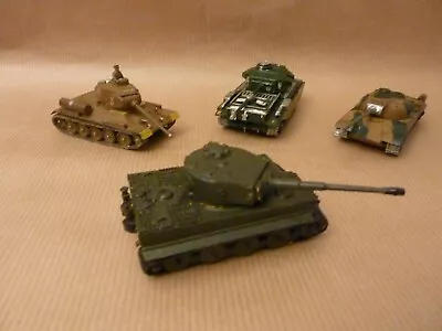 Airfix H0-00 Tank Models 4 In All Soviet X 2 British & German WW2 Circa 1960's  • £8.57