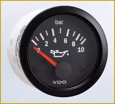 VDO 350-102 Vision Series Metric 10 Bar Oil Pressure Gauge IN STOCK... HURRY! • $76