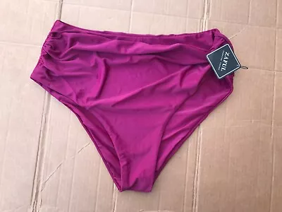 ZAFUL Forever Young Bikini Bottoms Burgundy Maroon Women's Size US12 • $9.99