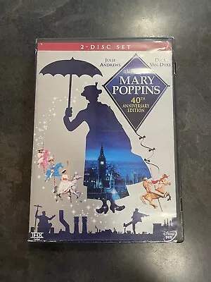 Walt Disneys Mary Poppins 40th Anniversary Edition 2 Disc DVD Set • $0.99