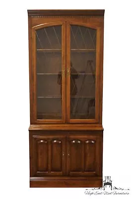 ETHAN ALLEN Classic Manor Collection 34  Cabinet W. Bookcase Display Top 15-9... • $1149.99
