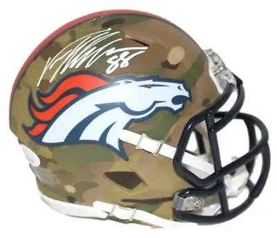 Von Miller Autographed/Signed Denver Broncos Camo Mini Helmet JSA 30037 • $299.99
