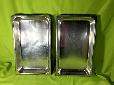 USED Lot Of 2 Vollrath Stainless Steel 2.5  Deep Full Size Steam Table Pans • $31.59