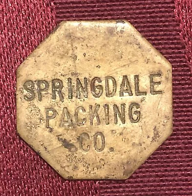 Springdale Packing Co East New Market Dorchester Co Maryland MD Cannery Token • $14.95