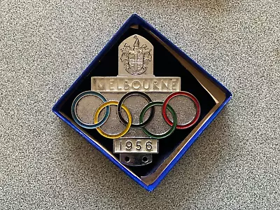 Melbourne 1956 Olympic Games Car Badge New Unused In Original Box • $150