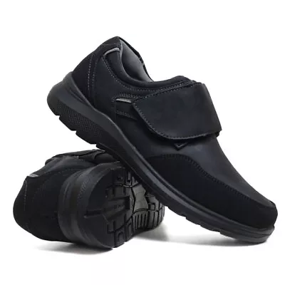 Mens Memory Foam Shoes Wide Fit Easy Touch Walking Orthopaedic Casual Formal New • £13.95