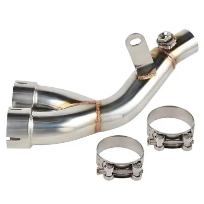 Slip-On Exhaust Muffler Pipe Y Tip Stainless For Yamaha R6 YZF-R6 2006-2020 • £43.99