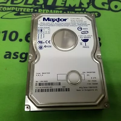Maxtor DiamondMax 10 200GB Internal 7200RPM 3.5  6L200R0 HARD DRIVE HDD • $49.99