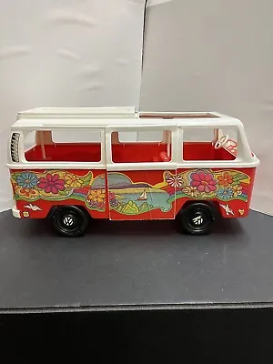 1970S VW Barbie Bus Made By Empire. Made In USA. Red With Hippie Decals. • $51