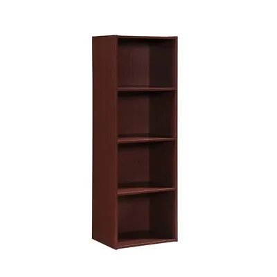 Tall Tier 4 Shelf Bookshelf Bookcase Vertical For Wall Book Small Narrow Thin • $69.99