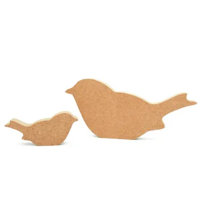 Freestanding Bird Robin Shape MDF Wooden Craft Blank 18mm Christmas Décor Wood • £3.15