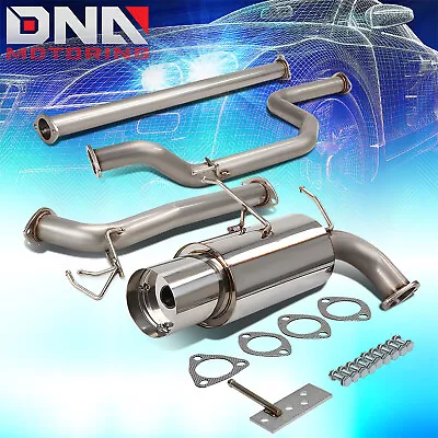 4.5 Muffler Tip Stainless Steel Exhaust Catback System For 90-93 Integra Da Db • $136.98