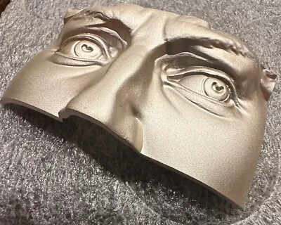 KOMSCO Satin Finish 2 Oz Renaissance Face Mask .999 Silver 3D Statue Bar • $59