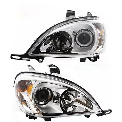 Halogen Headlight Set For 2003-2005 Mercedes Benz ML350 W/ Bulb(s) Pair • $195.67