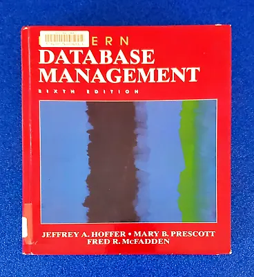 Modern Database Management Sixth Edition Hardcover Reference Textbook Ships Free • $9.99