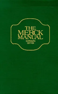 The Merck Manual Of Diagnosis And Therapy Hardcover • $6.29