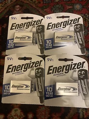 Energizer Ultimate Lithium 9V Battery (4 Pack Bundle) ***free Postage*** • $59.95