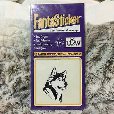 Washington Huskies U Of W Transferable Decal STICKER Tattoo New! Non Toxic! Fan! • $100