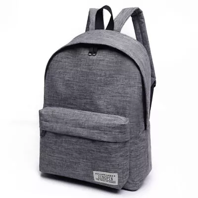 Unisex Shoulders Bag Zipper Closure Monochrome Multi-Pocket Practical Backpack • $17.96