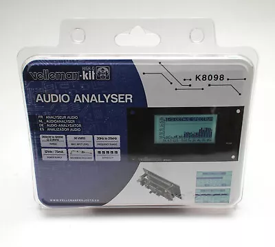 New Velleman K8098 Audio Analyzer Kit With White LCD • $49.99