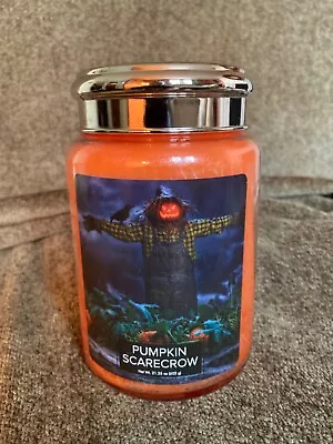 Village Candle Pumpkin Scarecrow Large Jar • $25.50