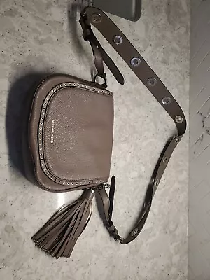 MICHAEL Michael Kors Shoulder Bag Gray MK Monogram Tassel Charm • $80