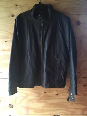 Black Rivet Moto Jacket Dark Brown NWT Style 80K13014 Mens Large • $99.99