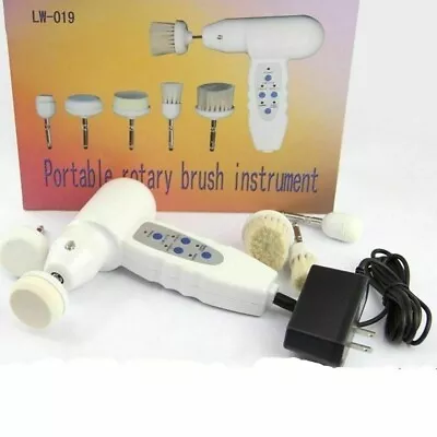 5in1 Electric Microdermabrasion Rotary Brush Face Skin SPA Care Facial Scrubber • $53.10